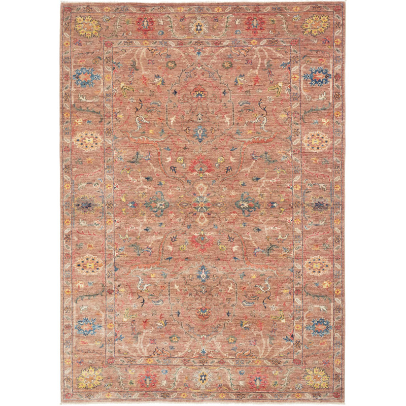 Rug Ziegler Fine Pakistan 168x239 Terracotta Blu