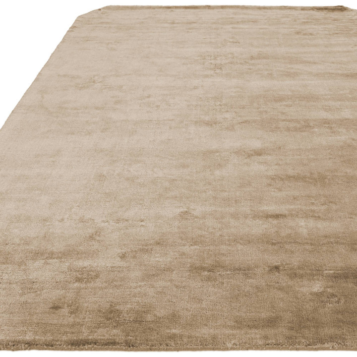 Rug Gleam plain beige taupe 200x290 cm