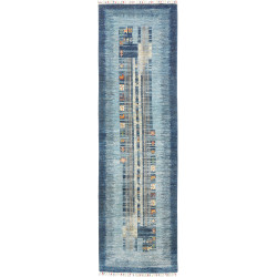 Rug Siva Pakistan 81x300 Blue Light Blue