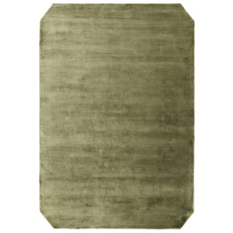Rug Gleam plain olive green 160x230 cm