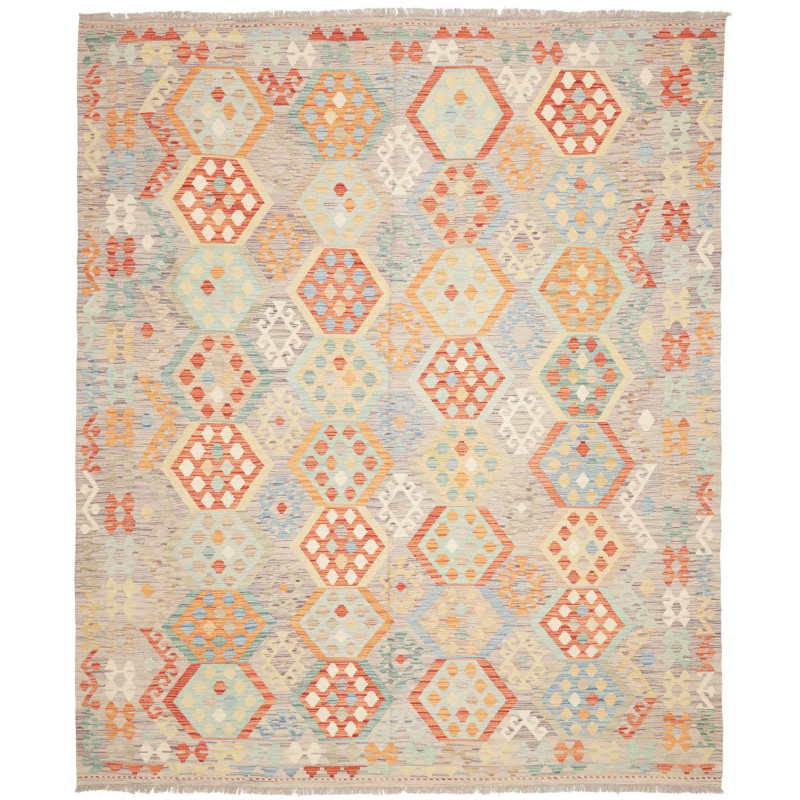 Kilim 245x293 Cm Kilim Afghanistan, Hand-carded Wool, Cotton