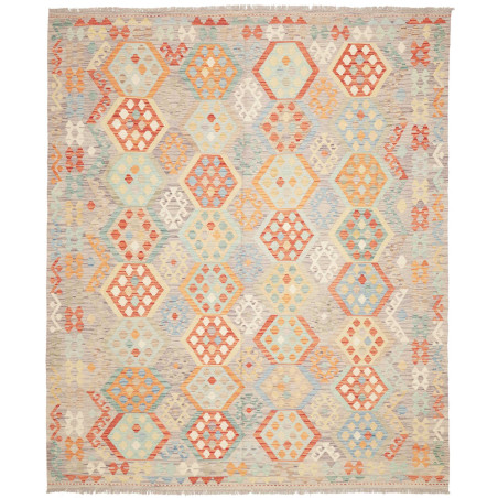 Kilim 245x293 Cm Kilim Afghanistan, Hand-carded Wool, Cotton