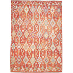 Kilim 252x358 Cm Afghan Kilim Hand-carded Wool