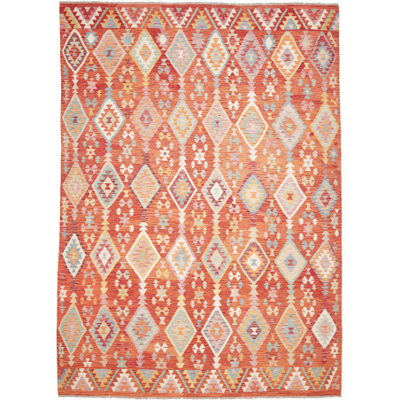 Kilim 252x358 Cm Afghan Kilim Hand-carded Wool