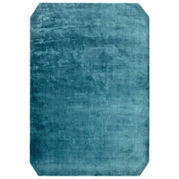 Rug Gleam plain petrol blue teal green 160x230 c