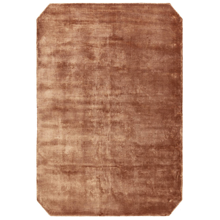 Rug Gleam plain copper brick 160x230 cm
