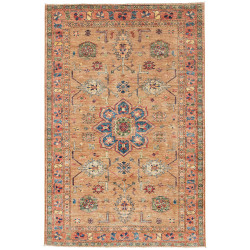 Kazak Fine 126x192 Cm Kazak Fine, Pakistan, Hand-carded