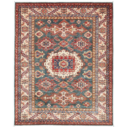 Kazak Fine 153x191 Cm Kazak Fine, Pakistan, Hand-carded Wool