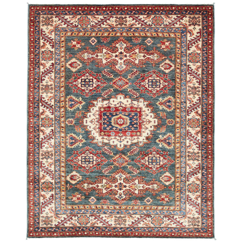 Kazak Fine 153x191 Cm Kazak Fine, Pakistan, Hand-carded Wool