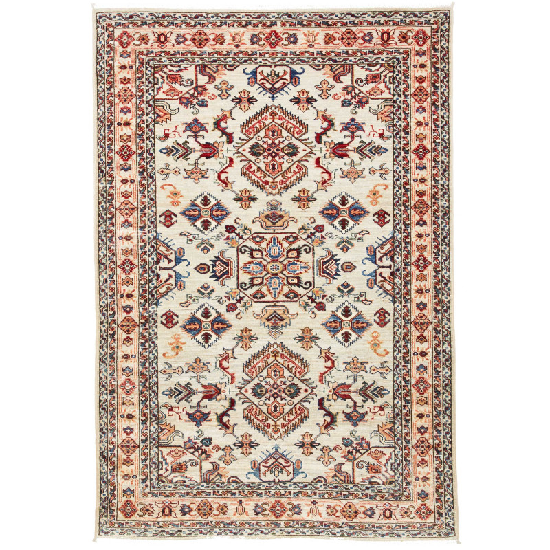 Kazak Fine 124x183 Cm Kazak Fine, Pakistan, Hand-carded Wool