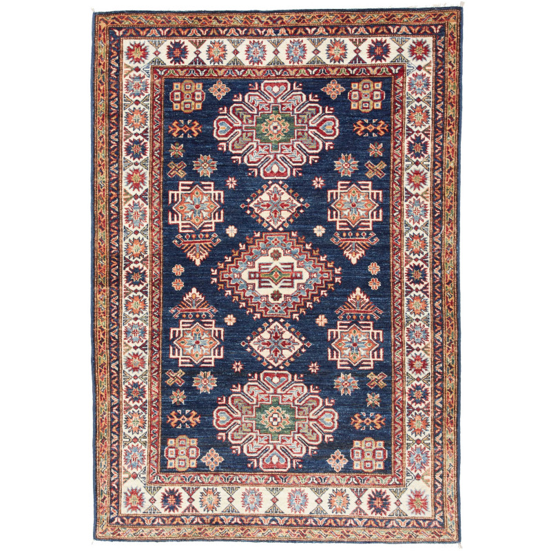 Kazak Fine 127x182 Cm Kazak Fine, Pakistan, Hand-carded
