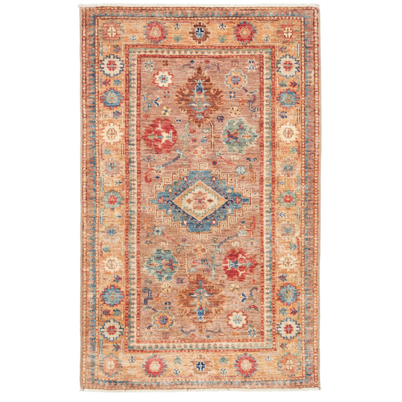 Kazak Fine 80x127 Cm Kazak Fine, Pakistan, Hand-carded Wool,
