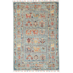 Rubin 80x120 Cm Rubin, Pakistan, Hand-carded Wool (warp: