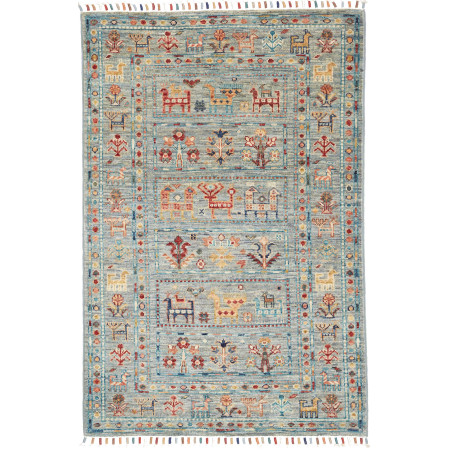 Rubin 80x120 Cm Rubin, Pakistan, Hand-carded Wool (warp:
