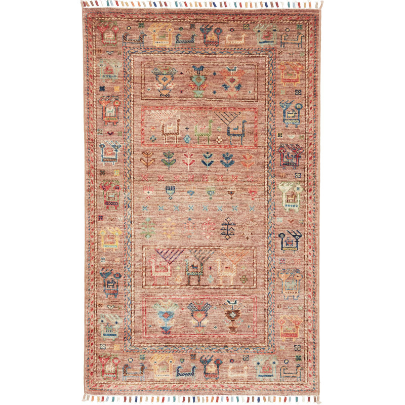 Rubin 78x126 Cm Rubin, Pakistan, Hand-carded Wool,
