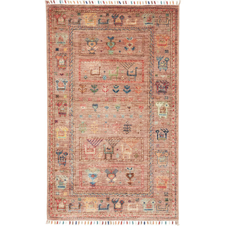 Rubin 78x126 Cm Rubin, Pakistan, Hand-carded Wool,