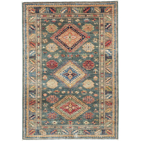 Kazak Fine 102x148 Cm Kazak Fine, Pakistan, Hand-carded Wool