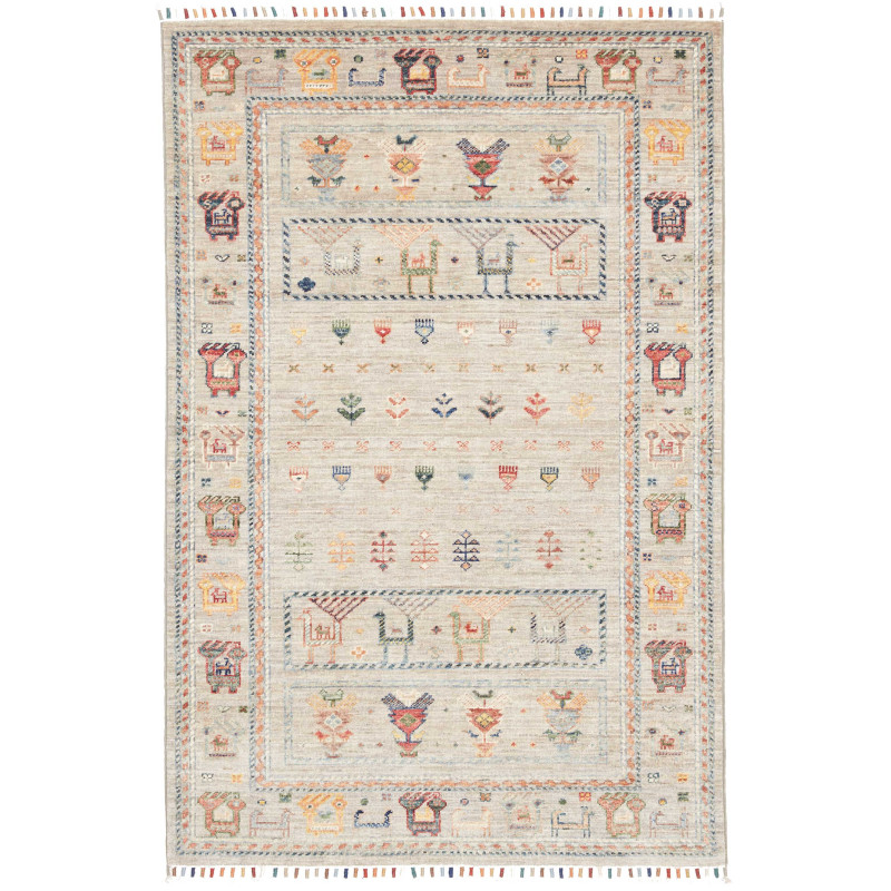Rug Rubin Pakistan 98x155 Beige Of Terracotta