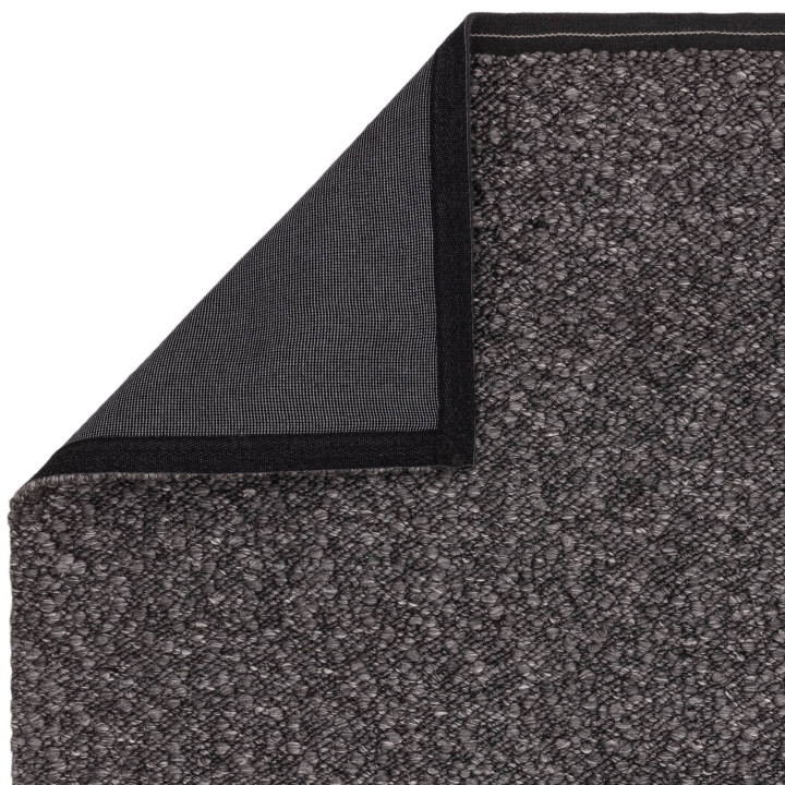 Rug Elm plain dark grey 200x300 cm