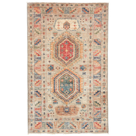 Kazak Fine 76x127 Cm Kazak Fine, Pakistan, Hand-carded Wool,