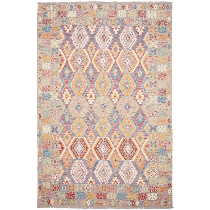 Kilim 203x304 Cm Kilim Afghanistan, Hand-carded Wool,