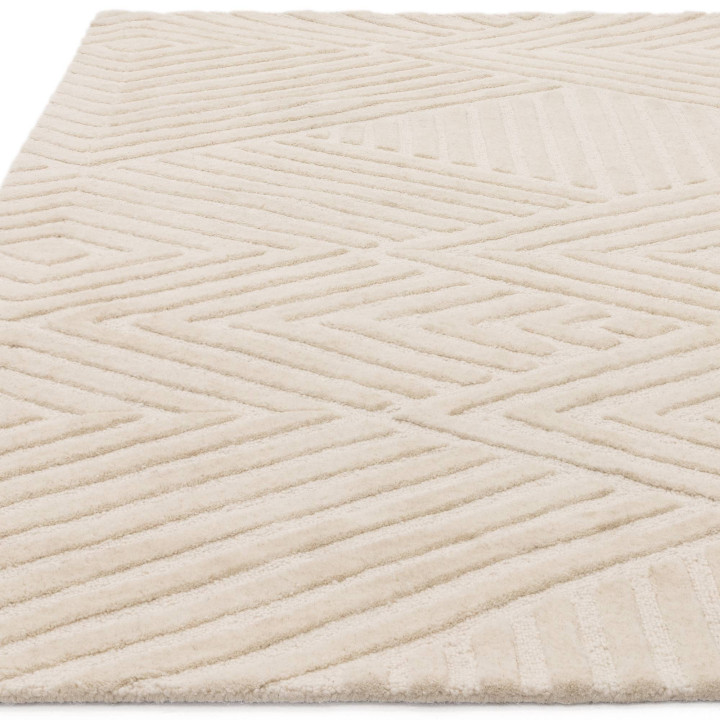 Rug Hague geometric cream white 200x290 cm
