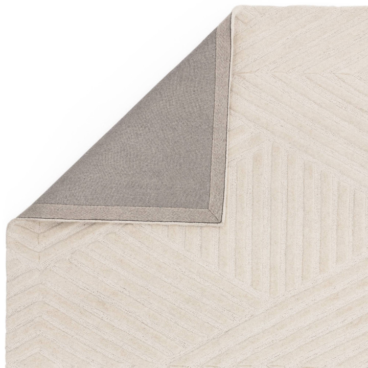 Tappeto Hague geometrico crema e bianco 200x290