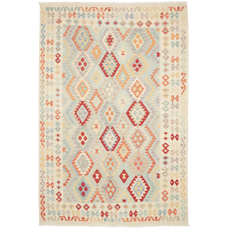 Kilim 200x297 Cm Kilim, Afghanistan, Hand-carded Wool (warp: