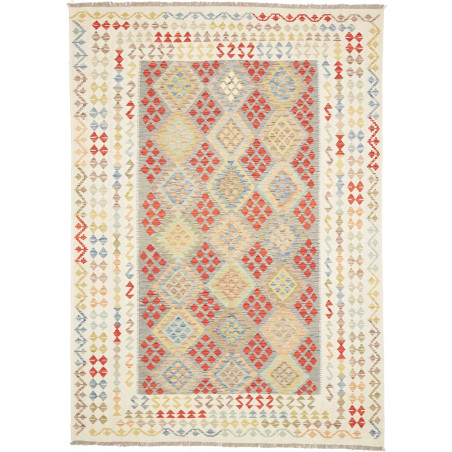 Kilim 207x292 Cm Kilim Afghanistan, Hand-carded Wool (warp: