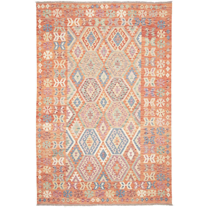 Kilim 202x302 Cm Kilim, Afghanistan, Hand-carded Wool (warp:
