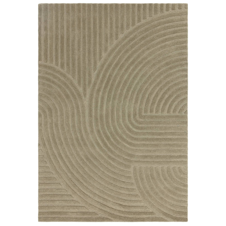 Tappeto Hague geometrico verde oliva 120x170 cm