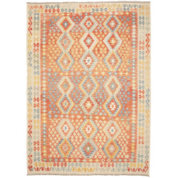 Kilim 210x295 Cm Kilim Afghanistan, Hand-carded Wool (warp: