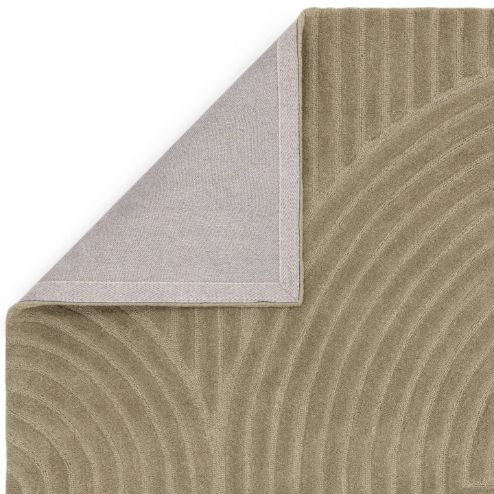 Tappeto Hague geometrico verde oliva 200x290 cm