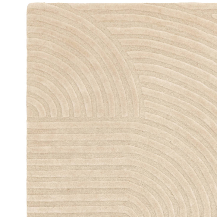 Tappeto Hague geometrico beige e sabbia 160x230