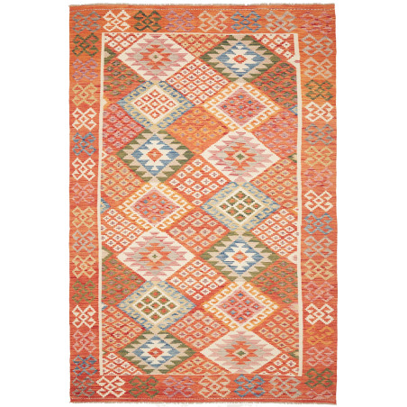 Kilim 203x300 Cm Kilim, Afghanistan, Hand-carded Wool On