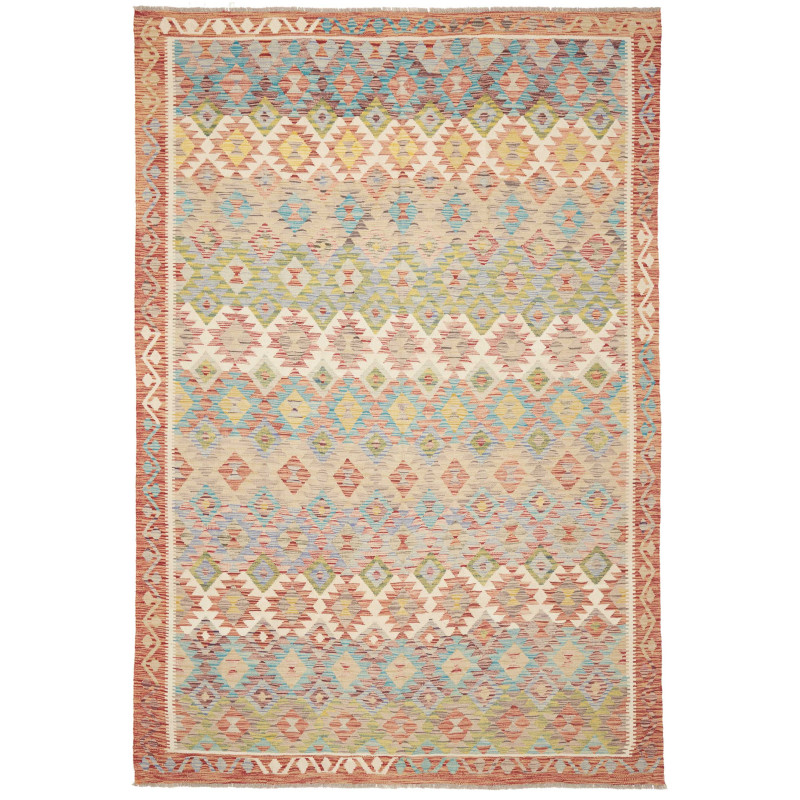 Kilim 196x299 Cm Kilim, Afghanistan, Hand-spun Wool, Cotton