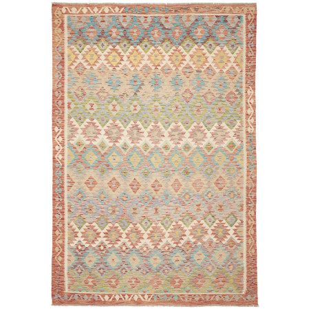 Kilim 196x299 Cm Kilim, Afghanistan, Hand-spun Wool, Cotton