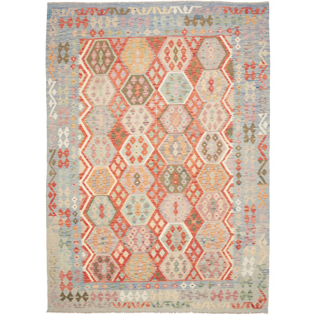 Kilim 214x299 Cm Kilim Afghanistan Hand-carded Wool Cotton