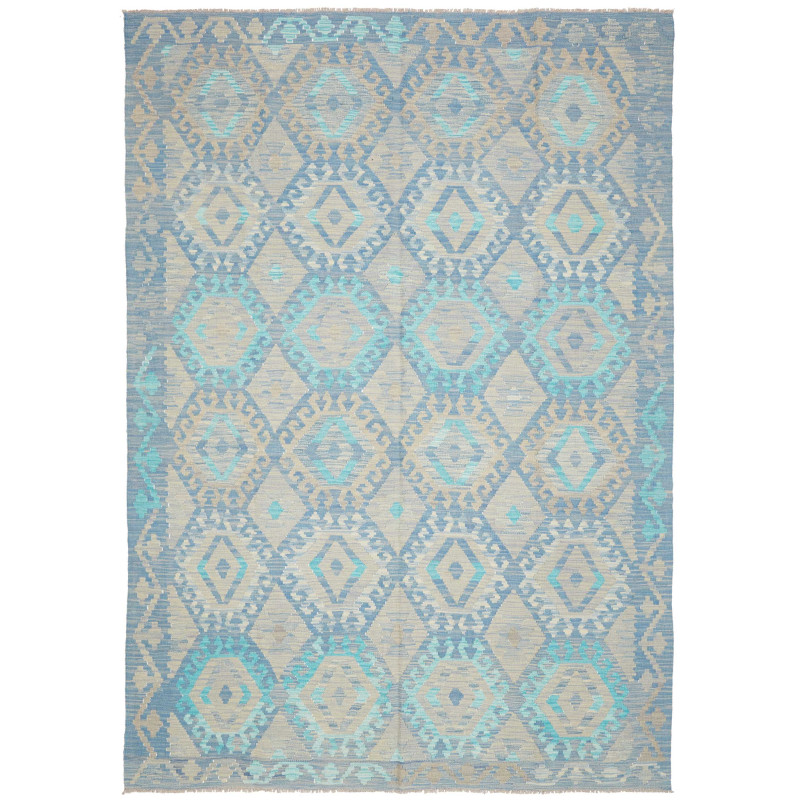 Kilim 201x295 Cm Kilim, Afghanistan, Hand-carded Wool,