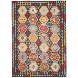 Kilim 206x290 Cm Kilim Afghanistan Hand-carded Wool (warp: