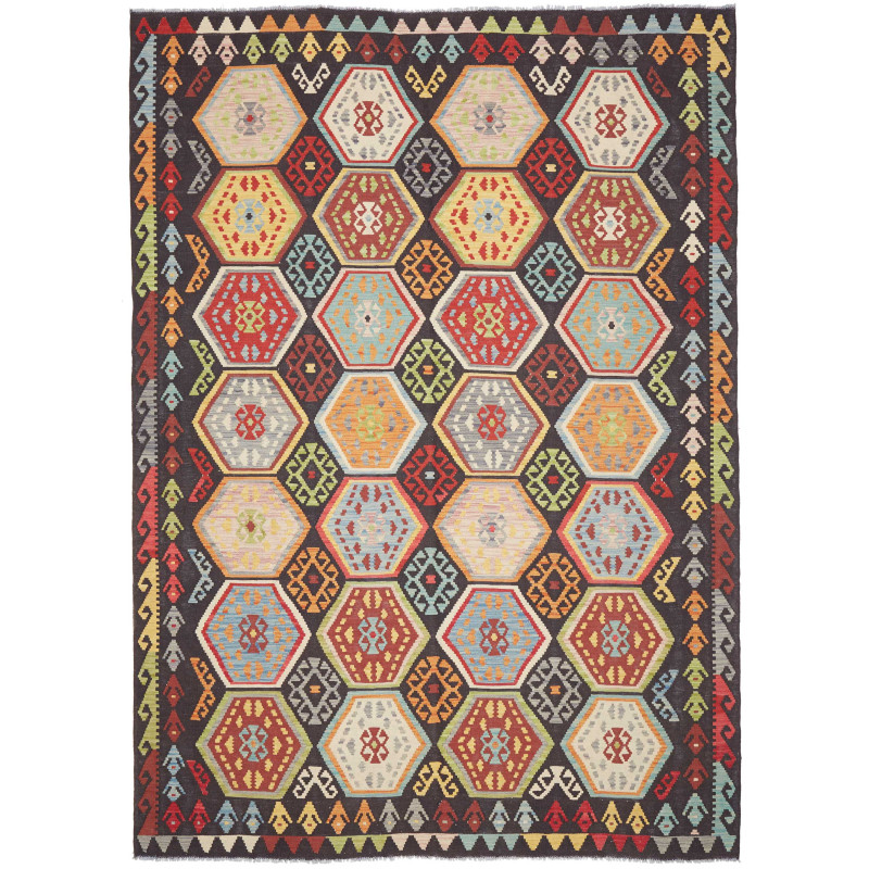 Kilim 206x290 Cm Kilim Afghanistan Hand-carded Wool (warp:
