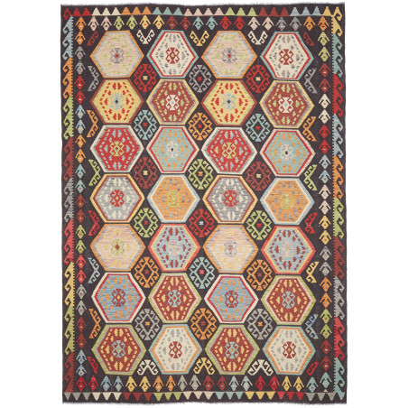 Kilim 206x290 Cm Kilim Afghanistan Hand-carded Wool (warp: