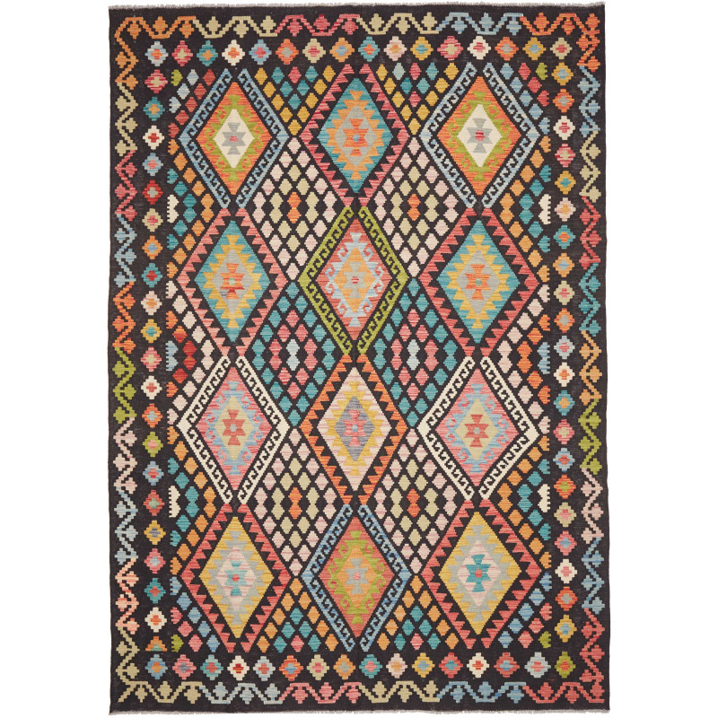 Kilim 210x296 Cm Kilim, Afghanistan, Hand-carded Wool With