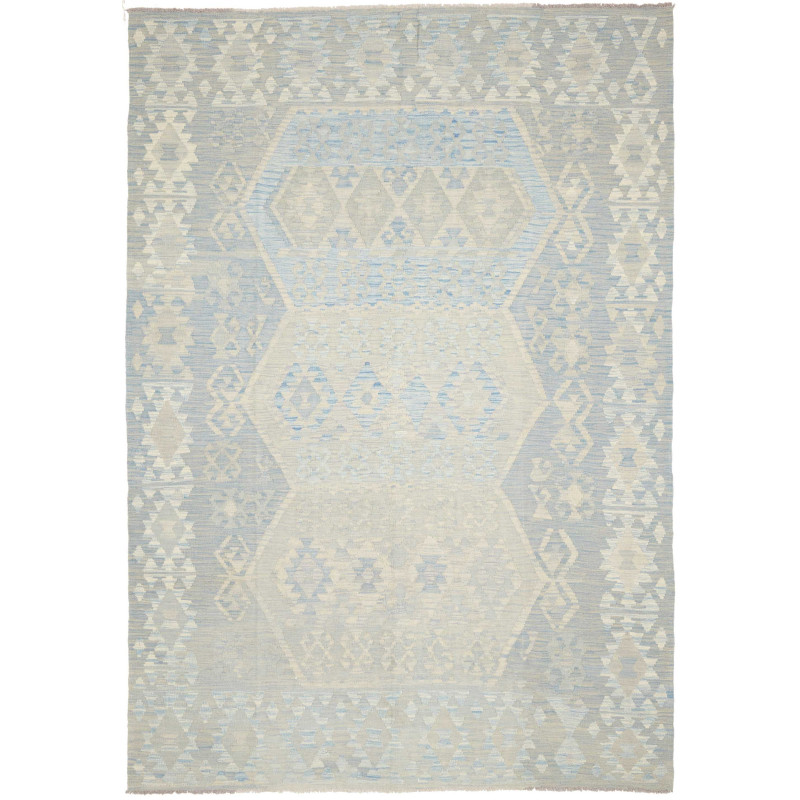 Kilim 206x297 Cm Afghan Kilim, Hand-carded Wool, Cotton