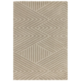 Tappeto Hague geometrico beige e sabbia 200x290