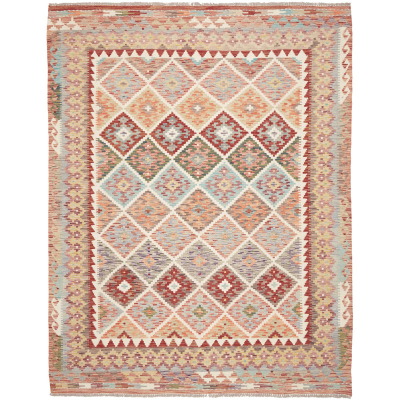 Kilim 198x258 Cm Kilim, Afghanistan, Hand-carded Wool (warp: