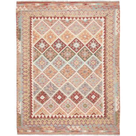 Kilim 198x258 Cm Kilim, Afghanistan, Hand-carded Wool (warp:
