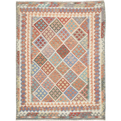 Kilim 197x263 Cm Kilim Afghanistan Hand-carded Wool Cotton