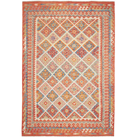 Kilim 205x294 Cm Kilim, Afghanistan, Hand-carded Wool (warp: