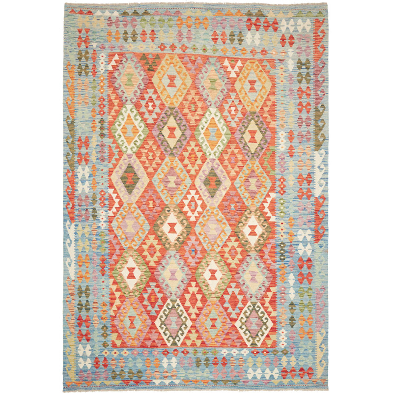 Kilim 203x291 Cm Kilim, Afghanistan, Hand-carded Wool,